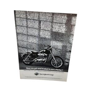 1989 Harley Davidson Have You Got What It Takes Vintage Print Ad